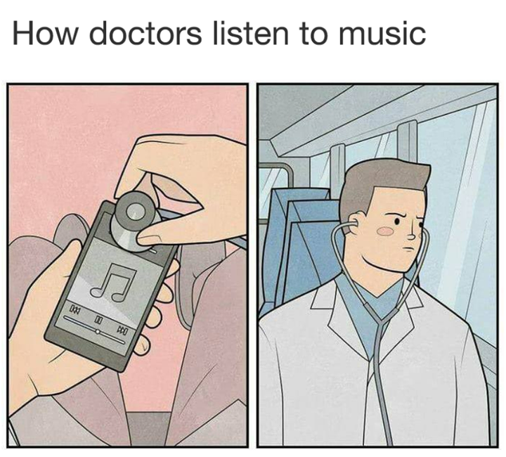 Comment les docteurs écoutent de la musique