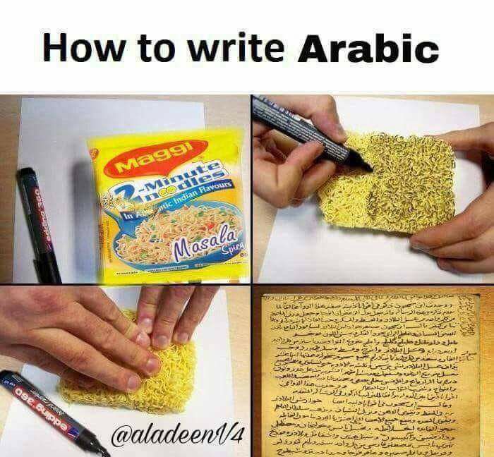 Comment écrire arabe