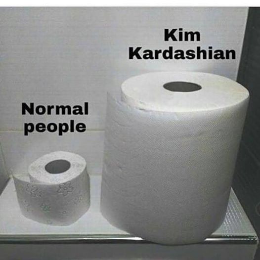 Papier de toilette kim kardashian 